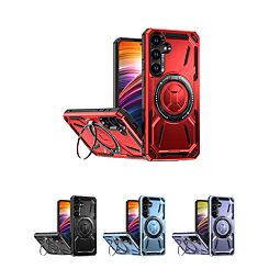 Full-Body Rugged Shockproof Case with Built-in Ring Holder for Galaxy S23FE (Only Ground Shipping)