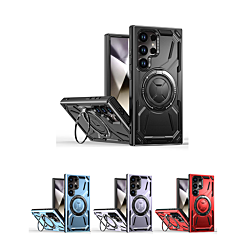 Full-Body Rugged Shockproof Case with Built-in Ring Holder for Galaxy S25 Ultra (Only Ground Shipping)