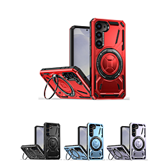 Full-Body Rugged Shockproof Case with Built-in Ring Holder for Galaxy S25 / S24 (Only Ground Shipping)