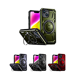 Full-Body Rugged Shockproof Case with Built-in Ring Holder for iPhone 13 / 14 (Only Ground Shipping)