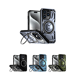 Full-Body Rugged Shockproof Case with Built-in Ring Holder for iPhone 15 Pro Max (Only Ground Shipping)