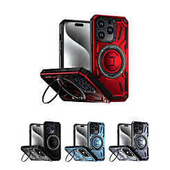 Full-Body Rugged Shockproof Case with Built-in Ring Holder for iPhone 15 Pro (Only Ground Shipping)