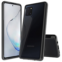 Galaxy A81 Hybrid Case with Air Cushion Technology - BLACK (Only Ground Shipping)