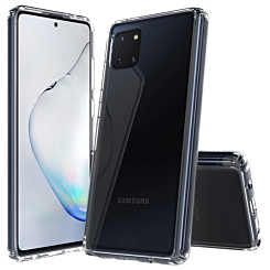 Galaxy A81 Hybrid Case with Air Cushion Technology - Clear (Only Ground Shipping)