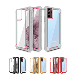Galaxy Note 20 3in1 Hybrid Clear Soft TPU Hard PC Back Cover Case