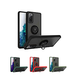 Galaxy S20 FE Hard PC Rear / Soft TPU Colorful Border Case with I-ring Holder