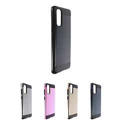 Galaxy S20 Hybrid Metal Brushed Case