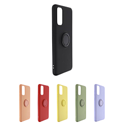 Galaxy S20 Plus Soft Solid Case with Ring