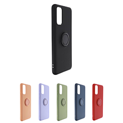 Galaxy S20 Soft Solid Case with Ring