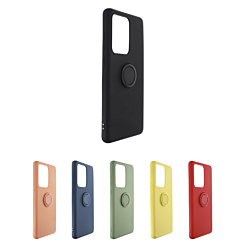 Galaxy S20 Ultra Soft Solid Case with Ring