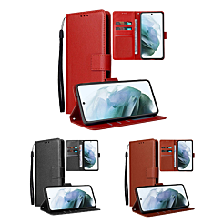 Galaxy S21 Ultra Leather Wallet Case with Card Slot
