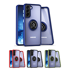 Galaxy S22 Hard PC Rear / Soft TPU Colorful Border Case