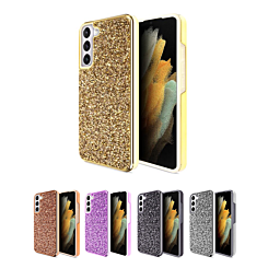 Galaxy S23 Bling Diamond Crystal Dual Layer Case