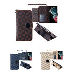 Galaxy S23 FE Triangle Geometric Design Wallet Case