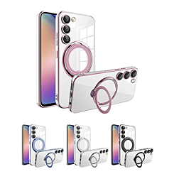 Galaxy S23 Magnetic Clear Cases with Magsafe Ring Stand