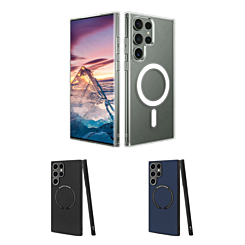 Galaxy S24 / S25 Leather Design Wireless Charging Case (Only Ground Shipping)