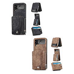 Galaxy Z Flip 4 Wallet Case with Card Holder