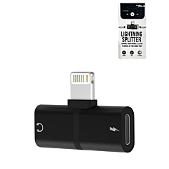 Mini USB-L to USB-L Splitter (BLACK) (Only Ground Shipping)