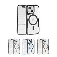 Glossy & Transparent Magnetic Case for iPhone 15 Plus (Only Ground Shipping)