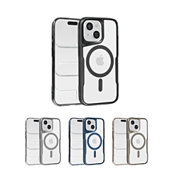 Glossy & Transparent Magnetic Case for iPhone 15 (Only Ground Shipping)