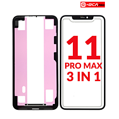 Order the 3-in-1 set with Front Glass, Frame, and OCA for iPhone 11 Pro Max, G Plus OCA Pro.