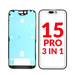Shop the 3-in-1 front glass, frame, and OCA for iPhone 15 Pro G+ OCA Pro.
