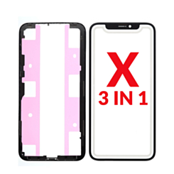 Grab the wholesale deals on the 3-in-1 set for iPhone X, which includes Front Glass, Frame, and OCA, G+ Oca Pro.
