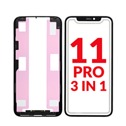 Grab the wholesale deals on the 3-in-1 premium front glass, frame, and OCA set for iPhone 11 Pro G+ OCA Pro.