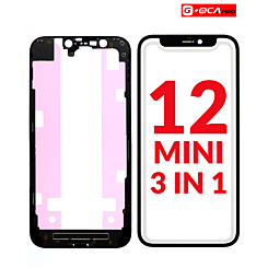 3in1 (Front Glass + Frame + OCA) (Premium) for iPhone 12 Mini (G+ Oca Pro)