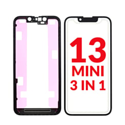 Buy the Premium 3-in-1 Front Glass, Frame, and OCA for iPhone 13 Mini G Plus OCA Pro.

