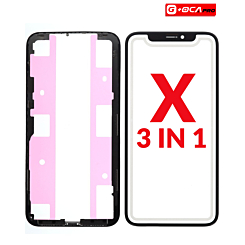Stock up on the 3-in-1 set for iPhone X, Premium version, which includes Front Glass, Frame, and OCA, G+ Oca Pro.
