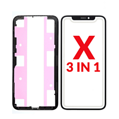 Stock up on the 3-in-1 set for iPhone X, Premium version, which includes Front Glass, Frame, and OCA, G+ Oca Pro.
