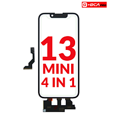 Shop the 4-in-1 Front Glass, Frame, Short Touch, and OCA No IC for iPhone 13 Mini G Plus OCA Pro.

