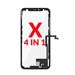 Order the 4-in-1 set for iPhone X, which includes Front Glass, Frame, Long Touch, and OCA – G+ Oca Pro.
