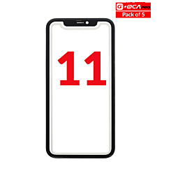 Purchase the Front Glass with OCA and Metal Frame, pack of 5, for iPhone 11, G+ OCA Pro.