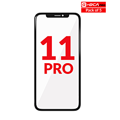Buy the pack of 5 front glass with OCA for iPhone 11 Pro G+ OCA Pro.
