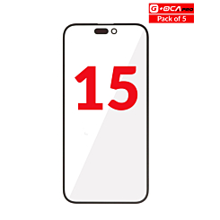 Shop the front glass with OCA pack of 5 for iPhone 15, G Plus OCA Pro.