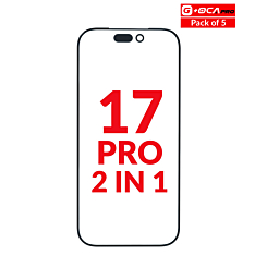 G+Oca Pro Front Glass with OCA for iPhone 17 Pro (Pack of 5) (2in1)