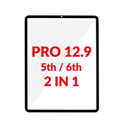 G+ OCA PRO 2-in-1 (Front Glass + OCA) for iPad Pro 12.9" (5th Gen 2021 / 6th Gen 2022) (BLACK)