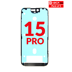 Grab the wholesale deals on the metal frame pack of 5 for iPhone 15 Pro G+ OCA Pro.
