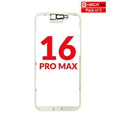 Stock up on the Metal Frame for iPhone 16 Pro Max in a pack of 5, G+ OCA Pro.