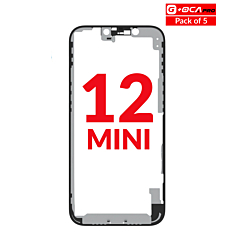 Metal Frame (Pack of 5) (Premium) for iPhone 12 Mini (G+ Oca Pro)