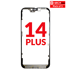 Purchase the metal frame for the iPhone 14 Plus — pack of 5, premium quality, G+ OCA Pro.