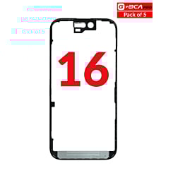 Shop the premium set of 5 metal frames for iPhone 16 G Plus OCA Pro.