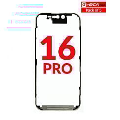 Metal Frame (Pack of 5) (Premium) for iPhone 16 Pro (G+ Oca Pro)
