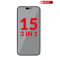 Buy the 3-in-1 front glass with polarizer film and OCA for iPhone 15.