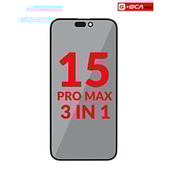 Grab the wholesale deals on the 3-in-1 Front Glass, Polarizer Film, and OCA for iPhone 15 Pro Max.
