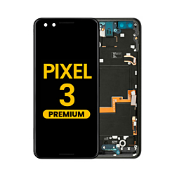 OLED Assembly with Frame for Google Pixel 3 (BLACK) (Premium)