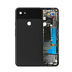 Housing Frame with Small Components Pre-Installed for Google Pixel 3A XL (JUST BLACK) (Service Pack)