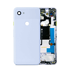 Housing Frame with Small Components Pre-Installed for Google Pixel 3A XL (BLUE) (Service Pack)